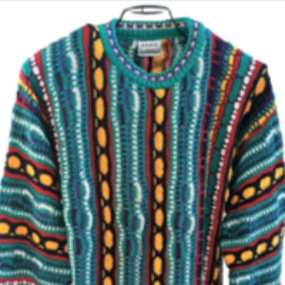 Vintage Kalaroo Made in Australia Mercerized Cotton Mens sz XL Coogi Sweater 90s - Picture 9 of 15